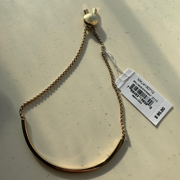 Brand new Michael Kors Gold Pave Bar Bracelet - Picture 1 of 3
